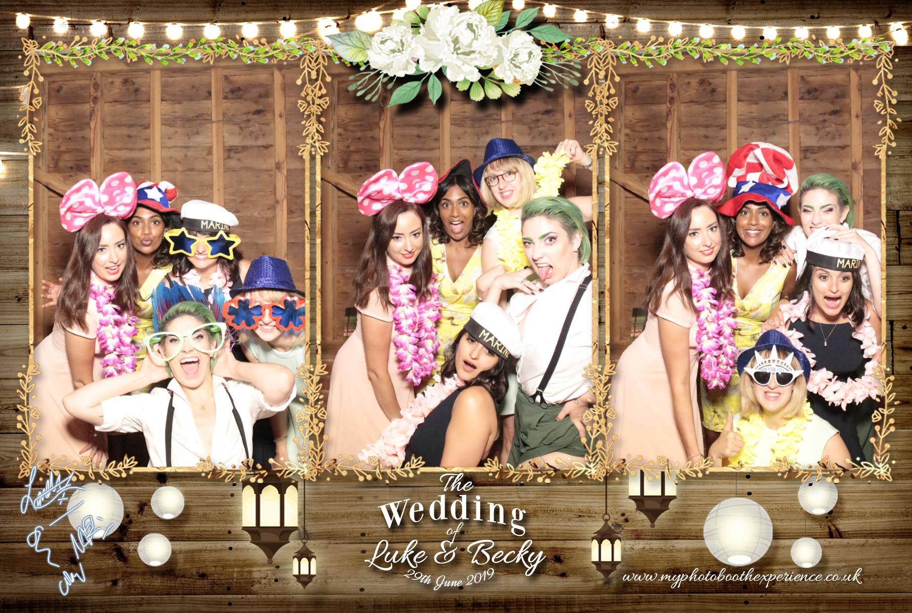 Luke & Becky's Wedding | View more photos from the event at gallery.myphotoboothexperience.co.uk/u/MyPhotoBoothExperienceLtd/Luke-Beckys-Wedding
